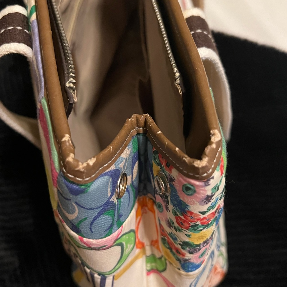 Multi colored patchwork Coach bag - Picture 12 of 12